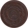 Uruguay - 2 centésimos - Sun - Bronze - 1869 H - No545