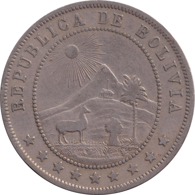 Bolivia - 10 centavos - Caduceus - Type 1 -  1908 - No538