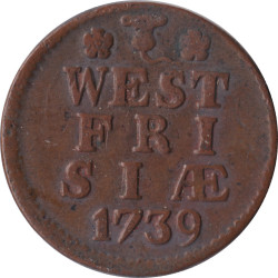 Netherlands - West Friesland - 1 duit - 1739 - No101