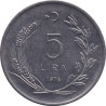 Turkey - 5 lira - FAO - Femme - 1976 - No133