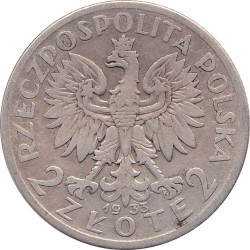 Poland - 2 zlote - Reine Jadwiga - 1933 - No429