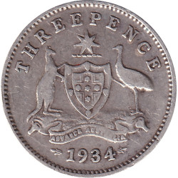 Australia - 3 pence -...