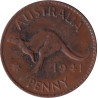 Australia - 1/2 penny - George VI - Kangourou - 1941 - No967