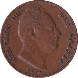 United Kingdom - 1 farthing - William IV - 1837 - No667