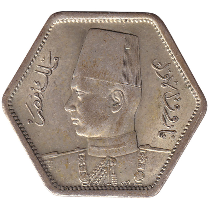 Egypt - 2 piastres - Farouk - Polygonale - ١٩٤٤ - ١٣٦٣ (1944) - No866