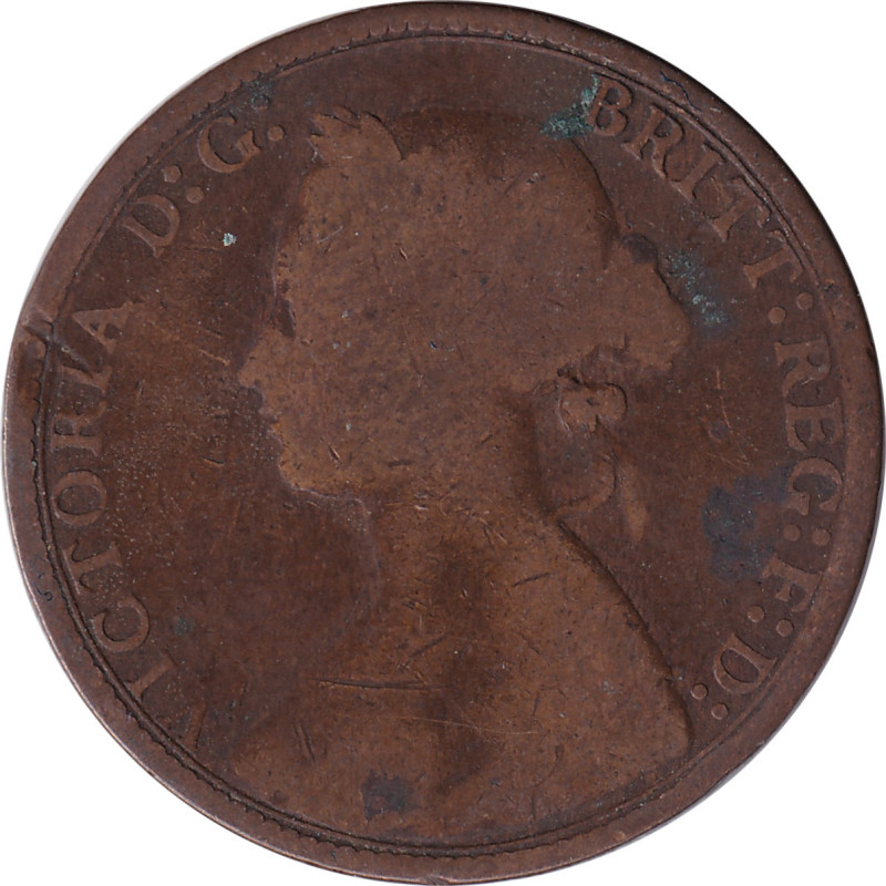 United Kingdom - 1/2 penny - Victoria - Mature bust - 1874 - No458