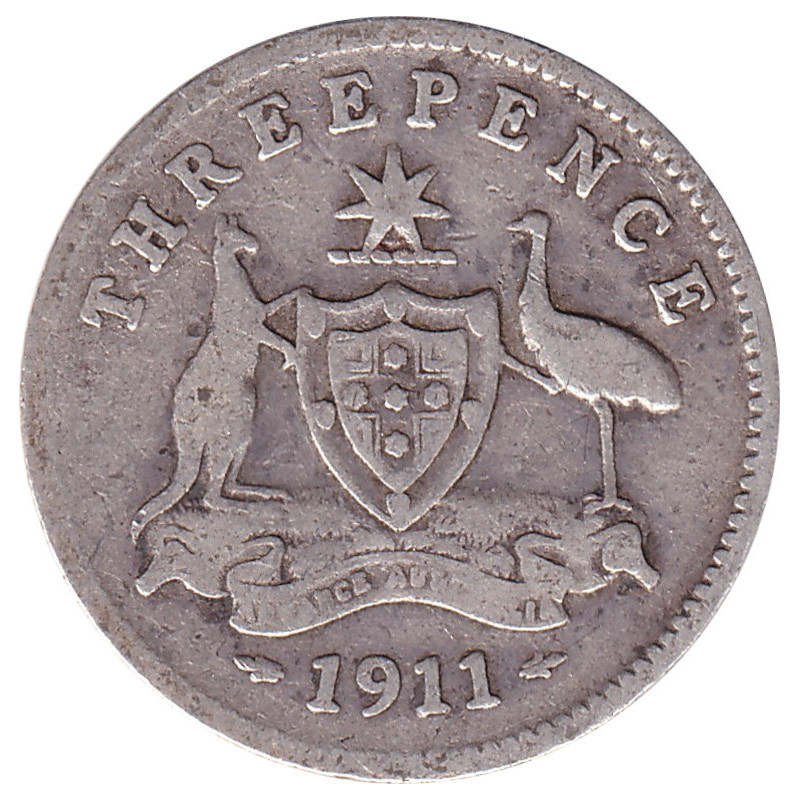 Australia - 3 pence - George V - 1911 - No1034