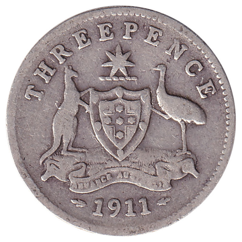 Australia - 3 pence - George V - 1911 - No1035