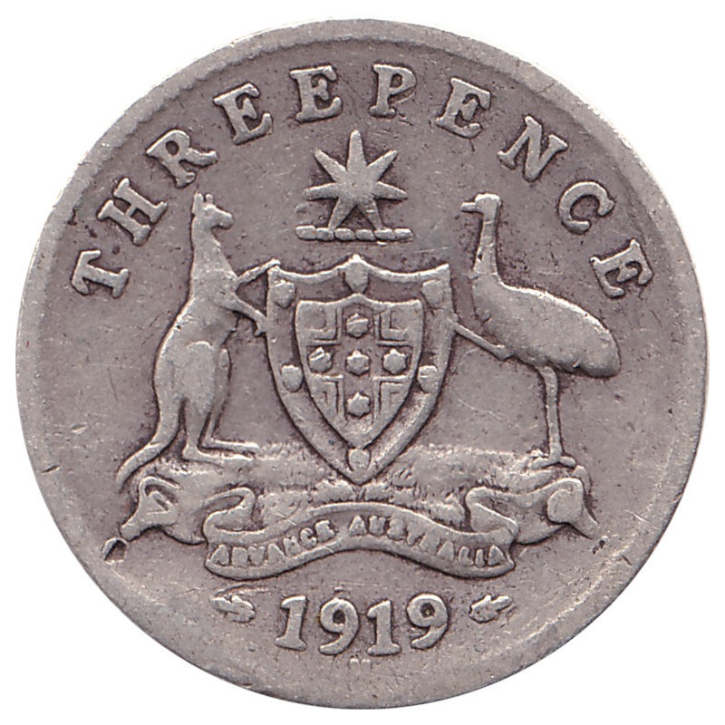 Australia - 3 pence - George V - 1919 M - No1057