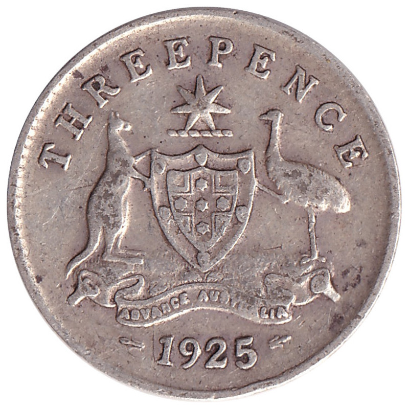 Australia - 3 pence - George V - 1925 - No1090