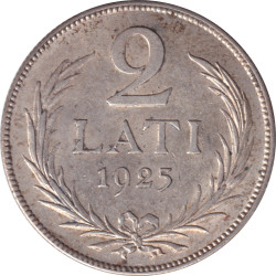 Latvia - 2 lati - Armoiries -  1925 - No533