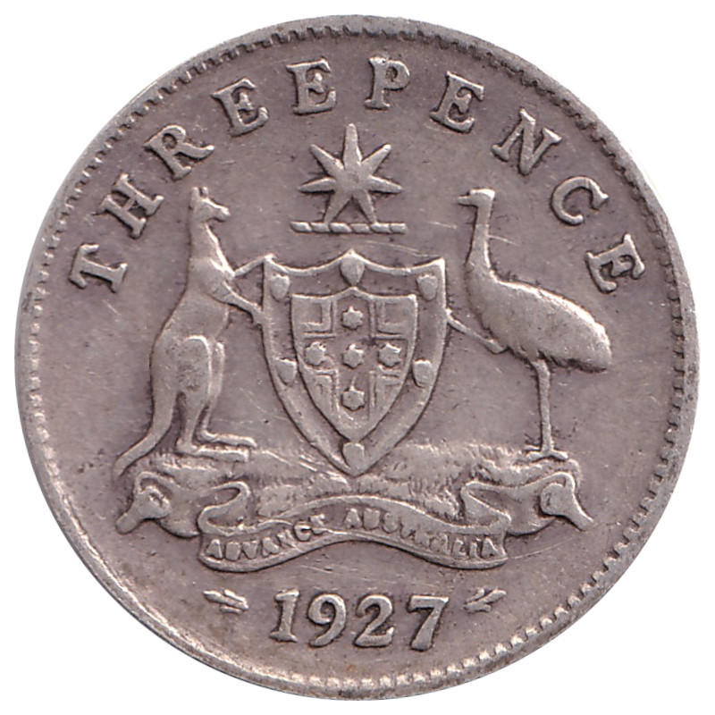 Australia - 3 pence - George V - 1927 - No1108