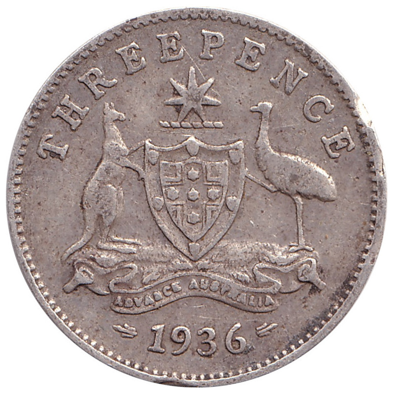 Australia - 3 pence - George V - 1936 - No1144
