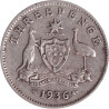 Australia - 3 pence - George V - 1936 - No1174