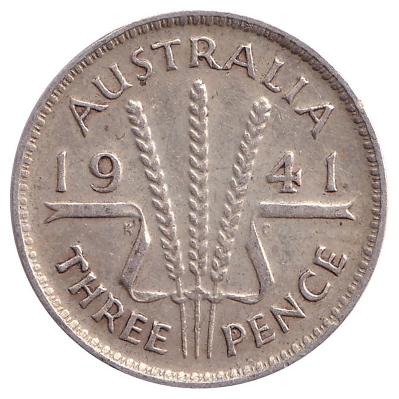 Australia - 3 pence - George VI - 1941 - No1182