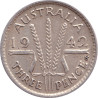 Australia - 3 pence - George VI - 1942 S - No1191