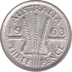 Australia - 3 pence -...