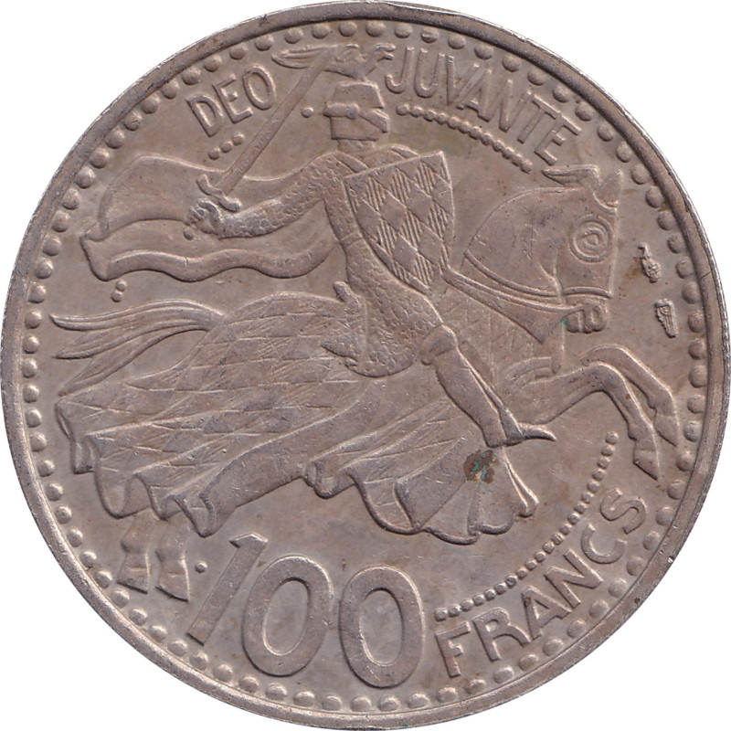 Monaco - 100 francs - Rainier III - Chevalier - 1950 - No1442