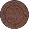 Australia - 1 penny - George VI - 1938 - No1482
