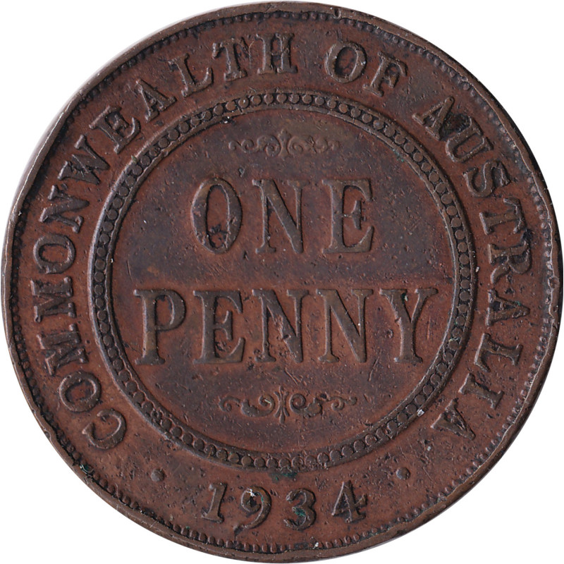 Australia - 1 penny - George V - 1934 - No1510