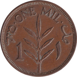 Palestine - 1 mil - Plant -  1939 - No828