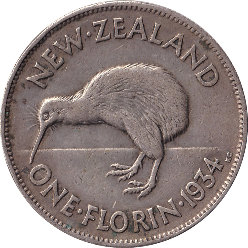 New Zealand - 1 florin - George V - 1934 - No1627