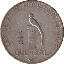 Guatemala - 1/4 quetzal -...
