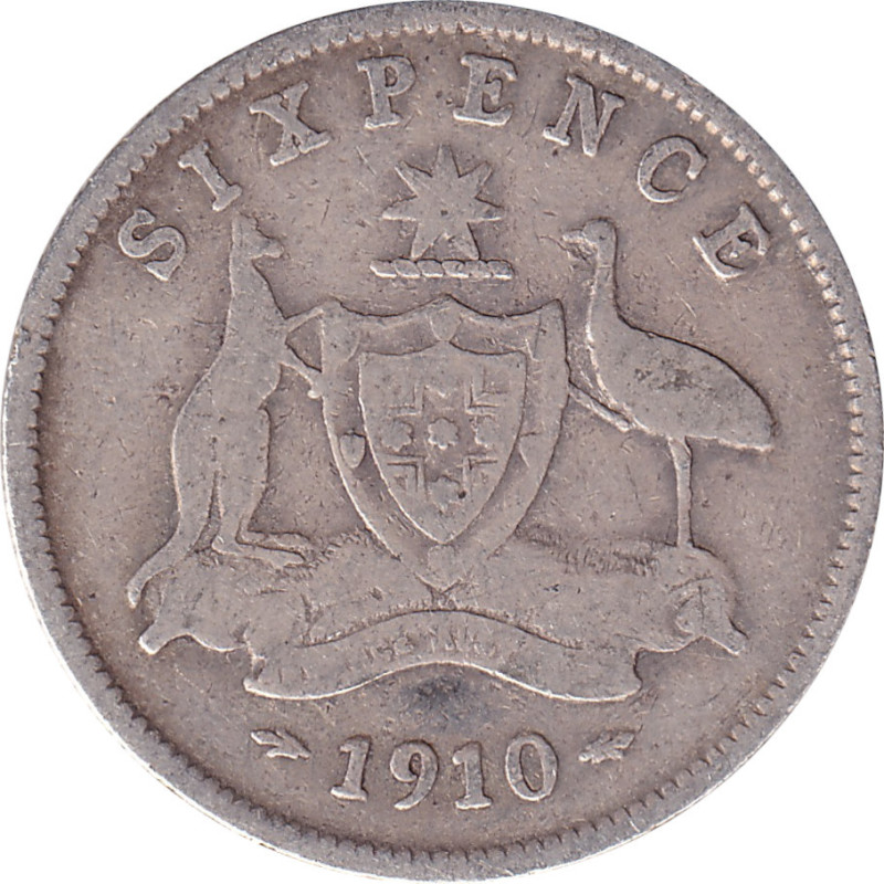 Australia - 6 pence - Edward VII - 1910 - No 21