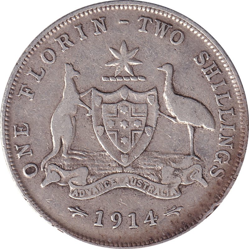 Australia - 1 florin - Visite royale - 1954 - No 24