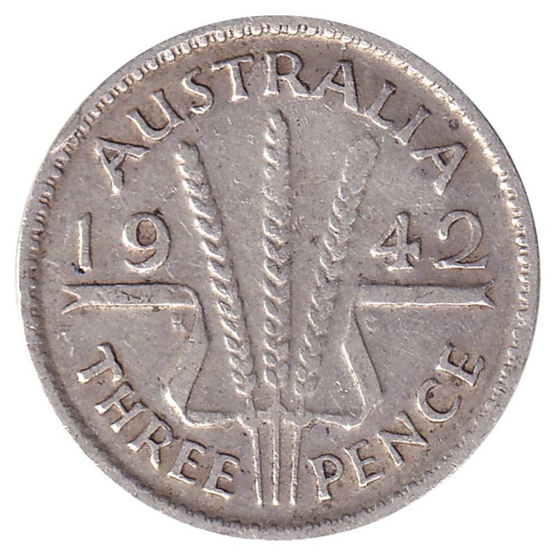 Australia - 3 pence - George VI - 1942 Melbourne - No 29