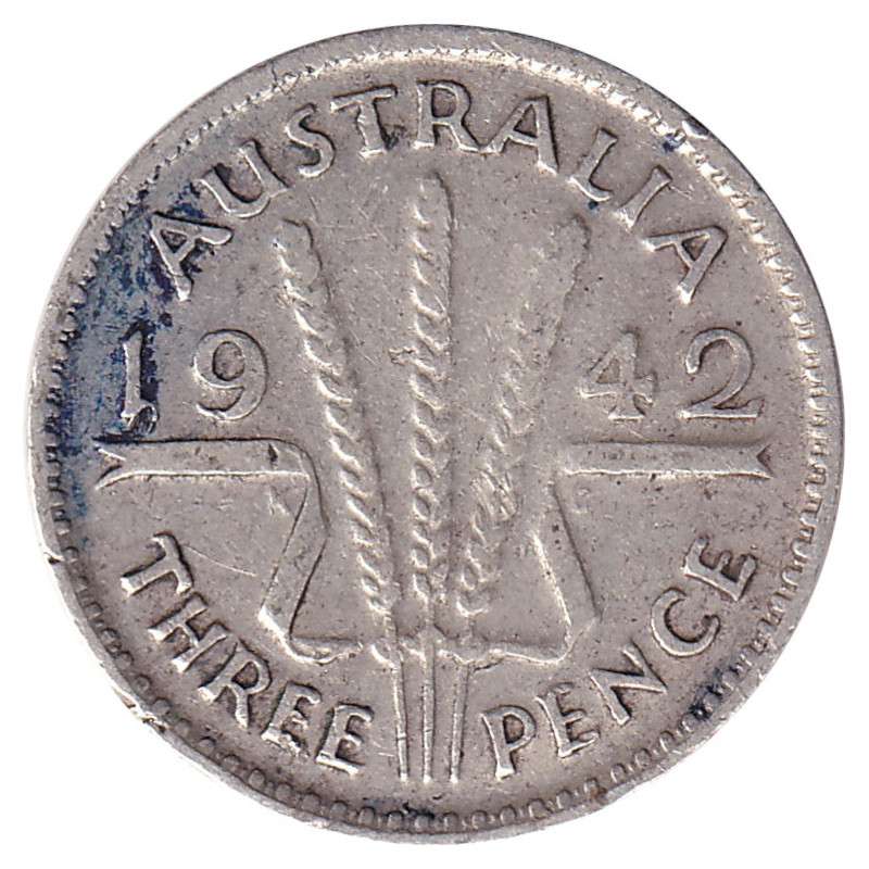 Australia - 3 pence - George VI - 1942 Melbourne - No 32