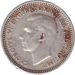 Australia - 3 pence - George VI - 1942 Melbourne - No 34