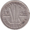 Australia - 3 pence - George VI - 1942 Melbourne - No 35
