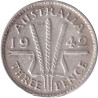 Australia - 3 pence - George VI - 1942 Melbourne - No 38