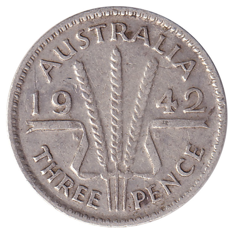 Australia - 3 pence - George VI - 1942 Melbourne - No 39