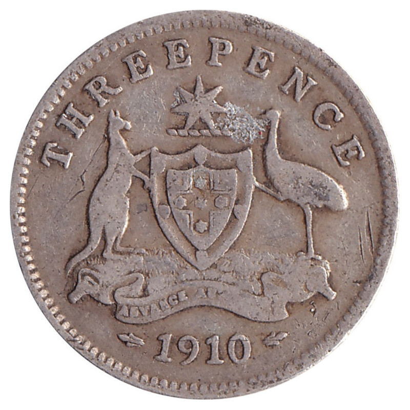 Australia - 3 pence - Edward VII - 1910 - No 41