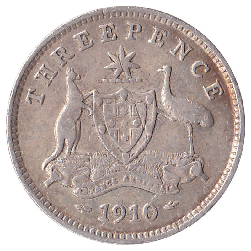 Australia - 3 pence - Edward VII - 1910 - No 68