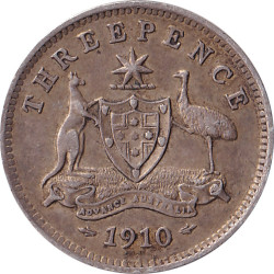 Australia - 3 pence -...