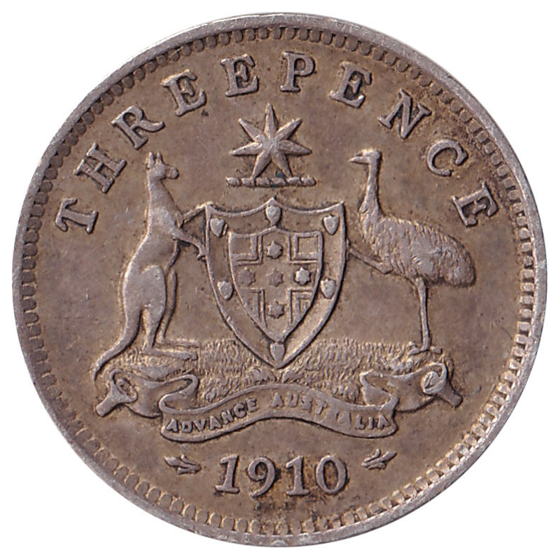 Australia - 3 pence - Edward VII - 1910 - No 70
