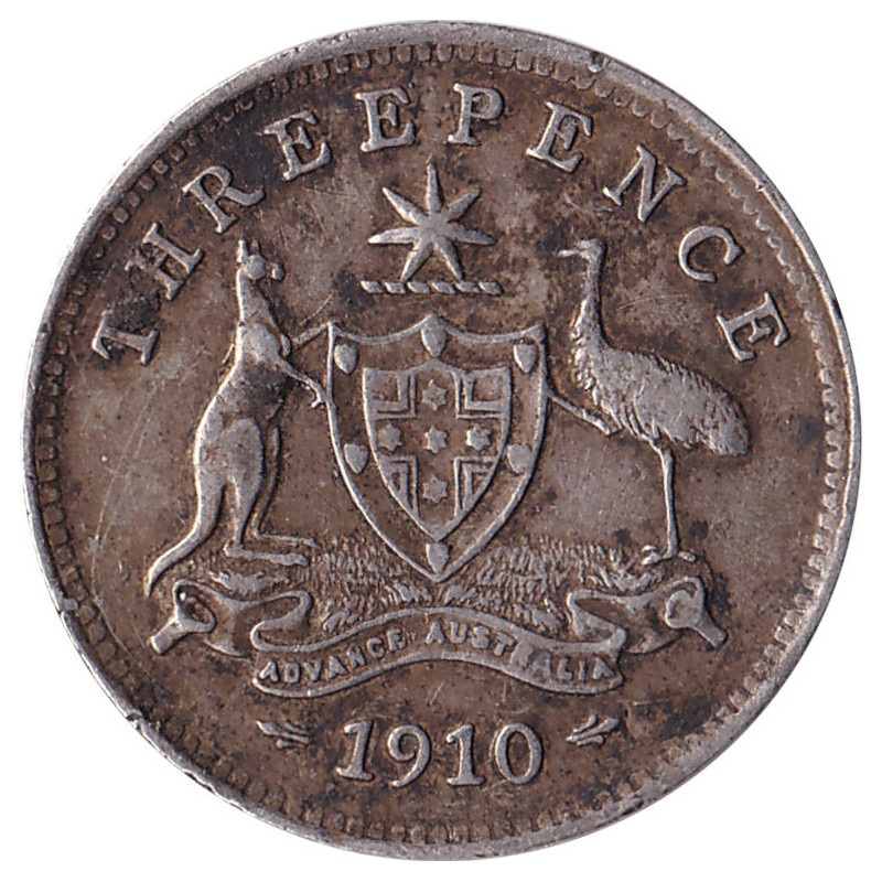 Australia - 3 pence - Edward VII - 1910 - No 44