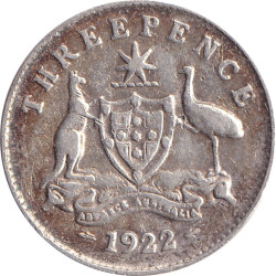 Australia - 3 pence -...