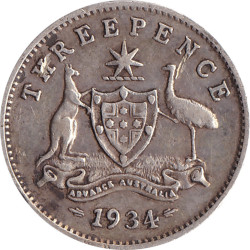 Australia - 3 pence -...