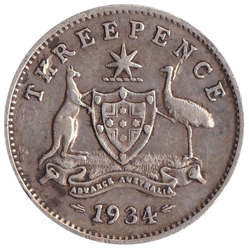 Australia - 3 pence - George V - 1927 - No 43