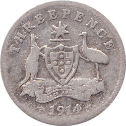 Australia - 3 pence -...