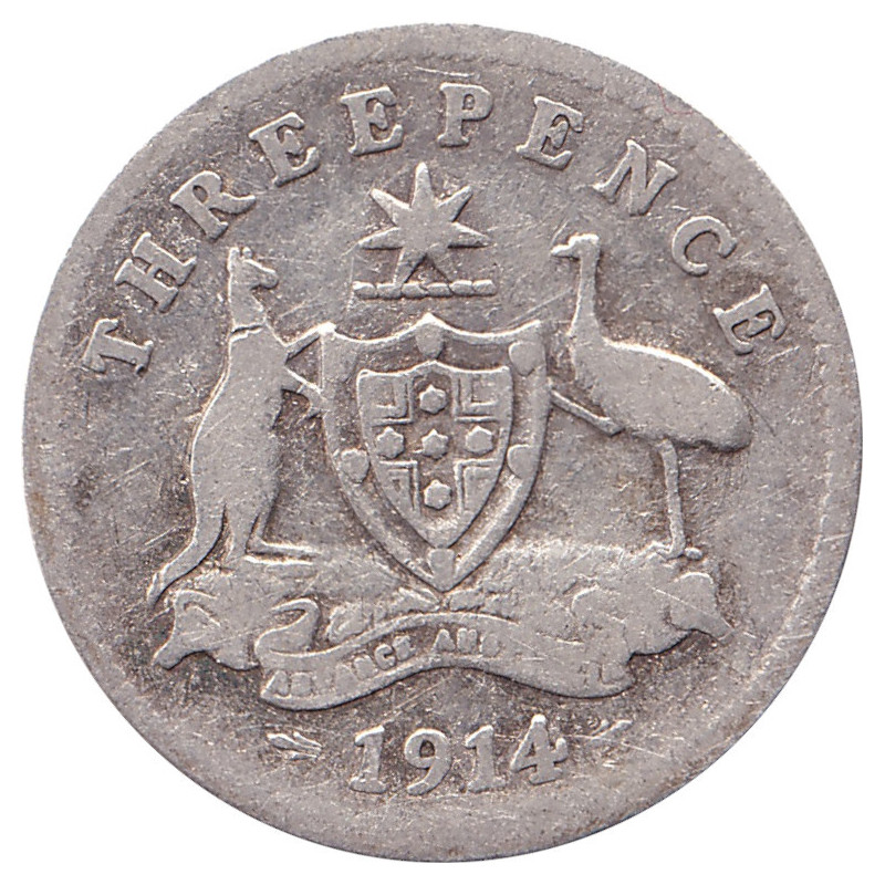 Australia - 3 pence - George V - 1918 M - No 64