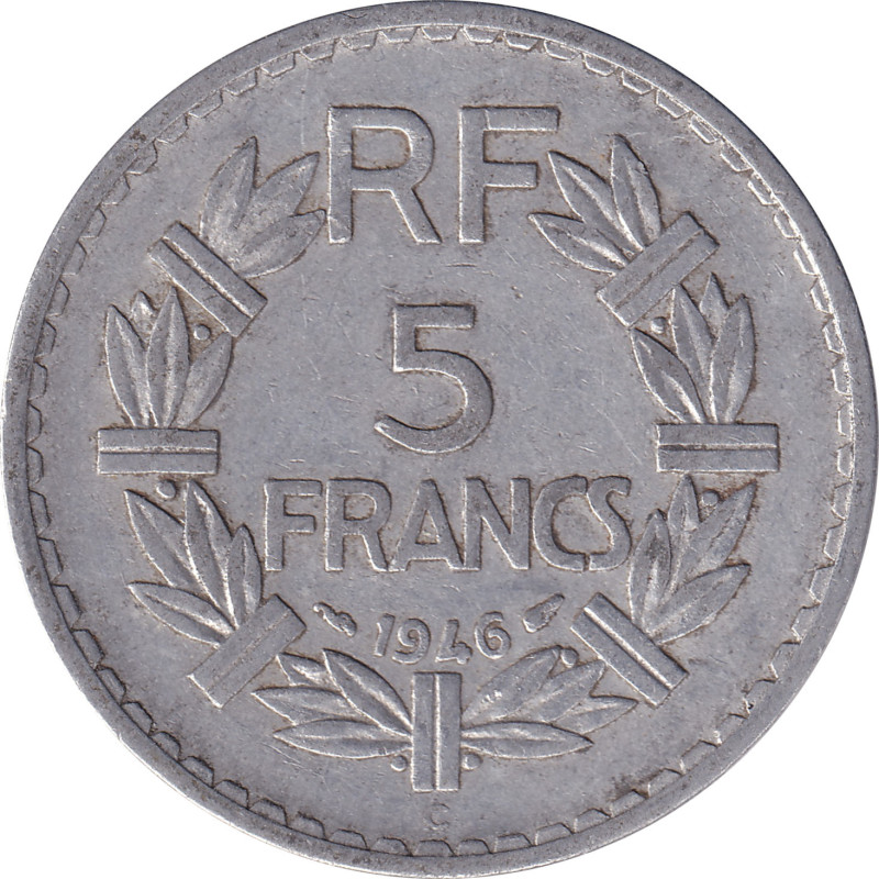 France - 5 francs - Lavrillier - 1946 C - No 74