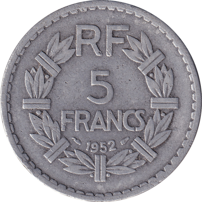 France - 5 francs - Lavrillier - 1952 - No 76