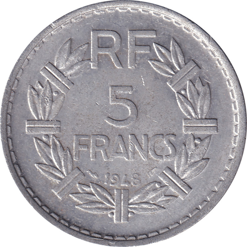 France - 5 francs - Lavrillier - 1945