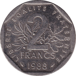 France - 2 francs - Semeuse...