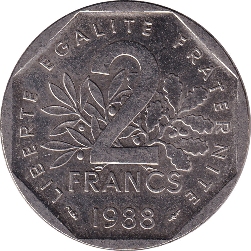 France - 2 francs - Semeuse - 1995 - No 88